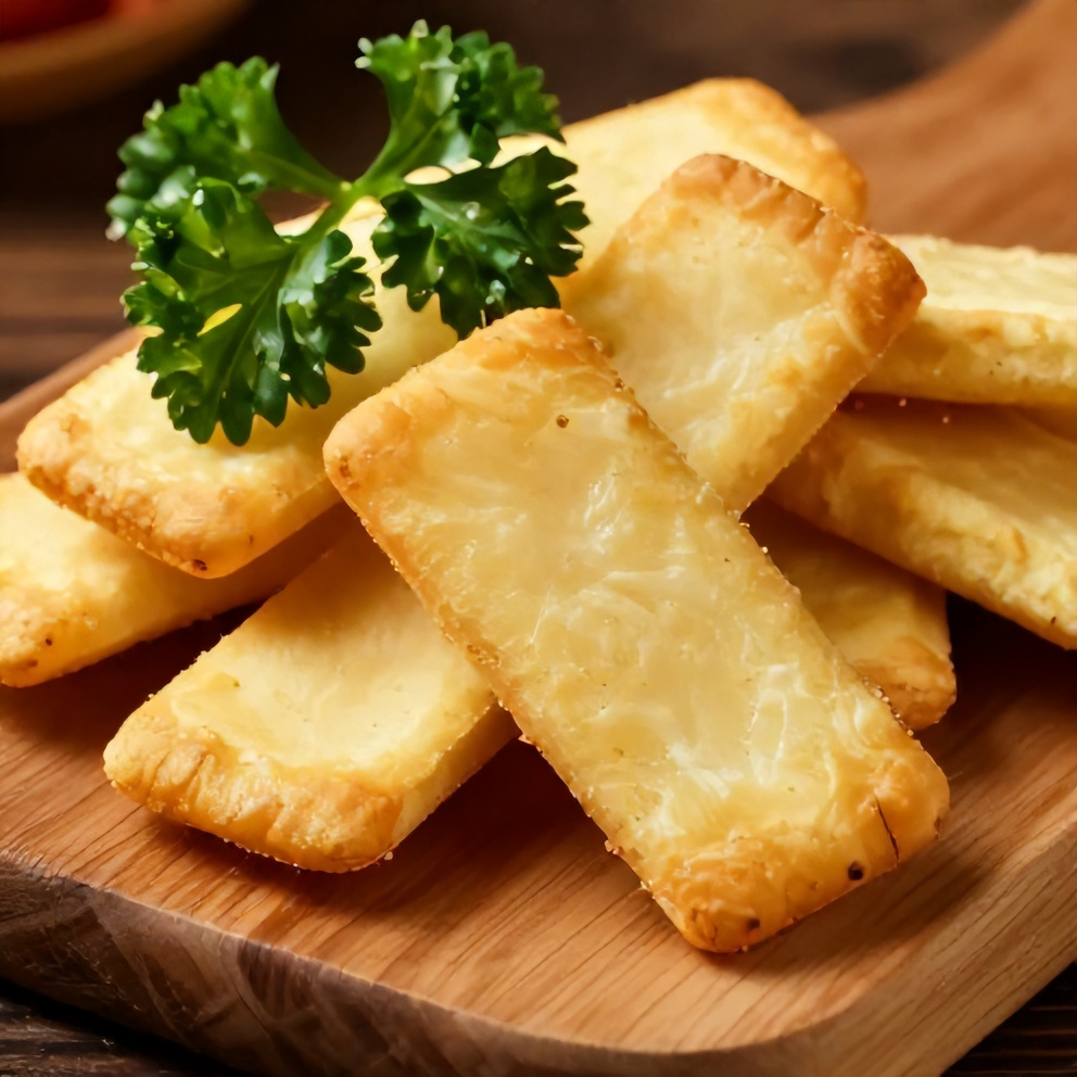 Plated Crispy Babybel Cheese Bites
