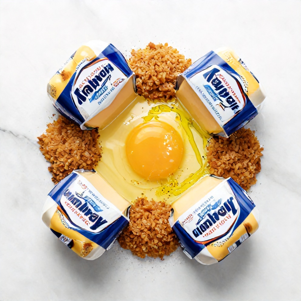 Raw ingredients for Crispy Babybel Cheese Bites