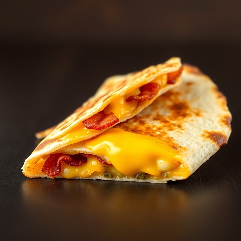 Bacon Egg and Cheese Breakfast Quesadillas