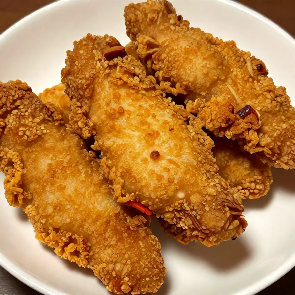 Crispy Baked Chicken Tenders on a Plate