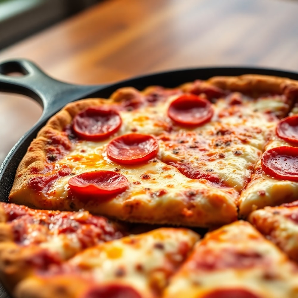 crispy cast iron skillet pizza