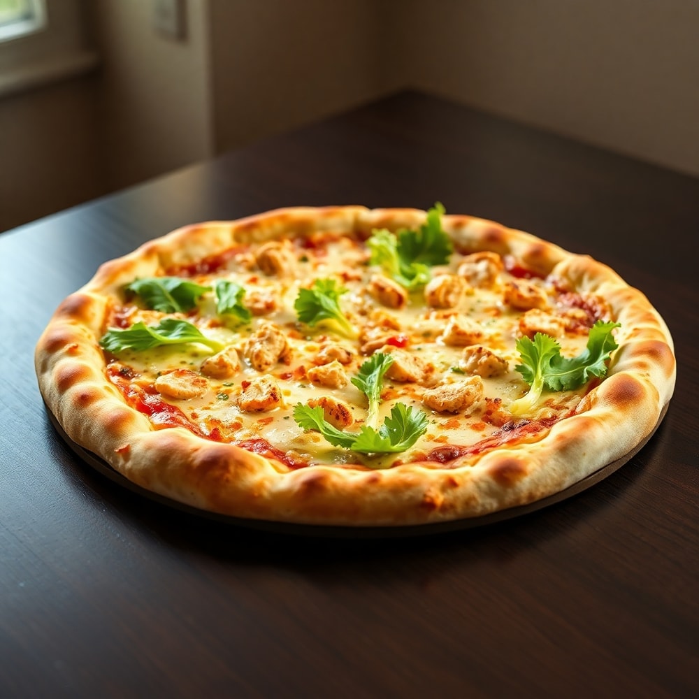 Chicken Caesar Salad Pizza
