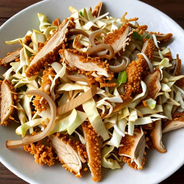 ground chicken coleslaw stir-fry