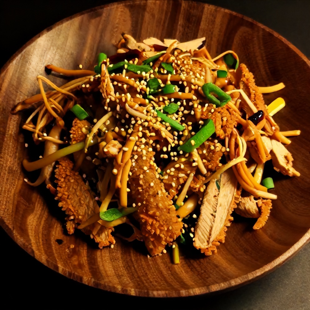 Crispy Ground Chicken Coleslaw Stir-Fry Final Dish