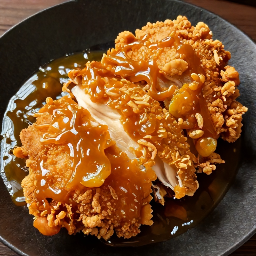crispy honey garlic chicken