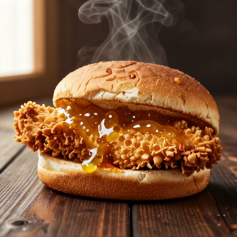 Crispy Honey Garlic Chicken Sandwiches