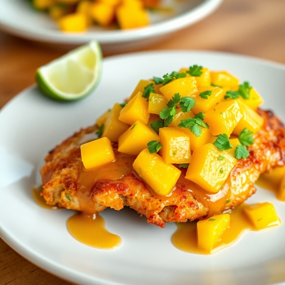 Honey Lime Chicken with Mango Salsa