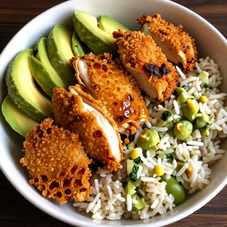 honey lime chicken rice bowl