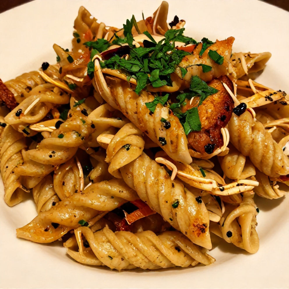Crispy Italian Grinder Pasta Salad Plated