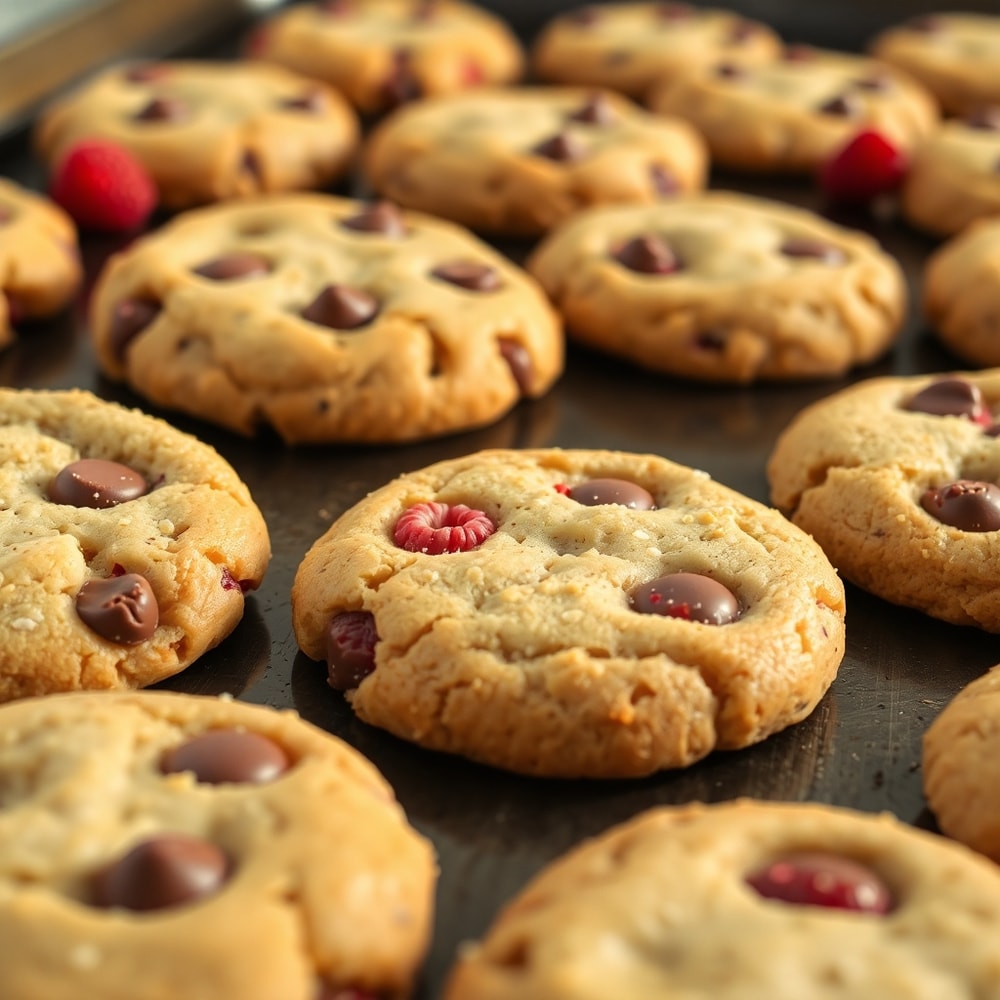 Raspberry Chocolate Chip Cookies