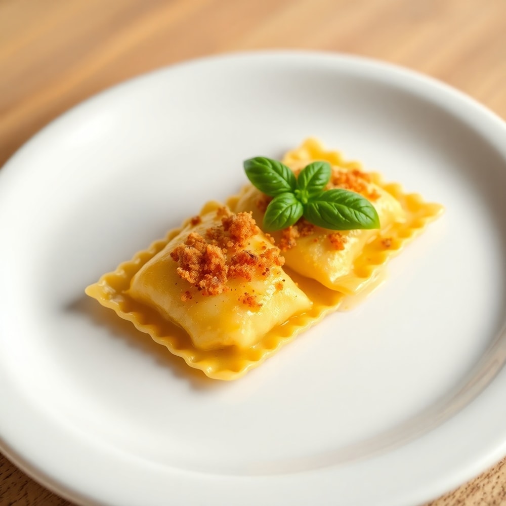 Crispy Ravioli Appetizer on a plate