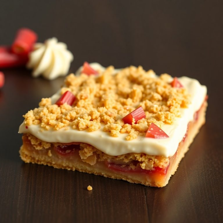 rhubarb bars