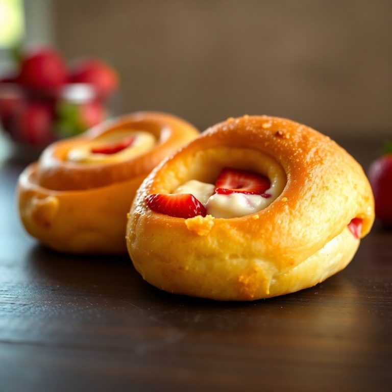 Strawberry Cheesecake Breakfast Rolls