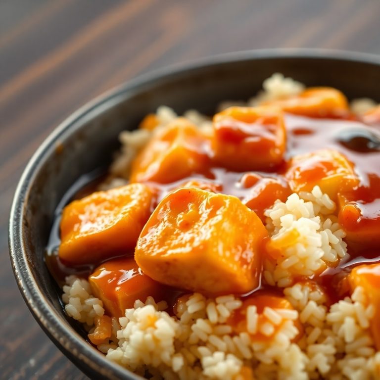 dump and bake teriyaki tofu rice casserole