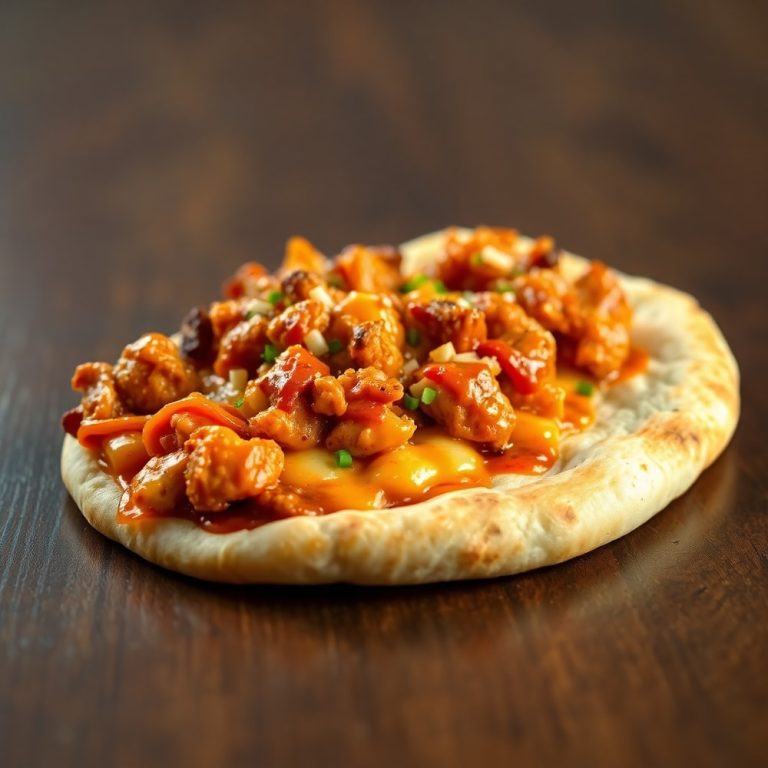 Easy BBQ Chicken Flatbread