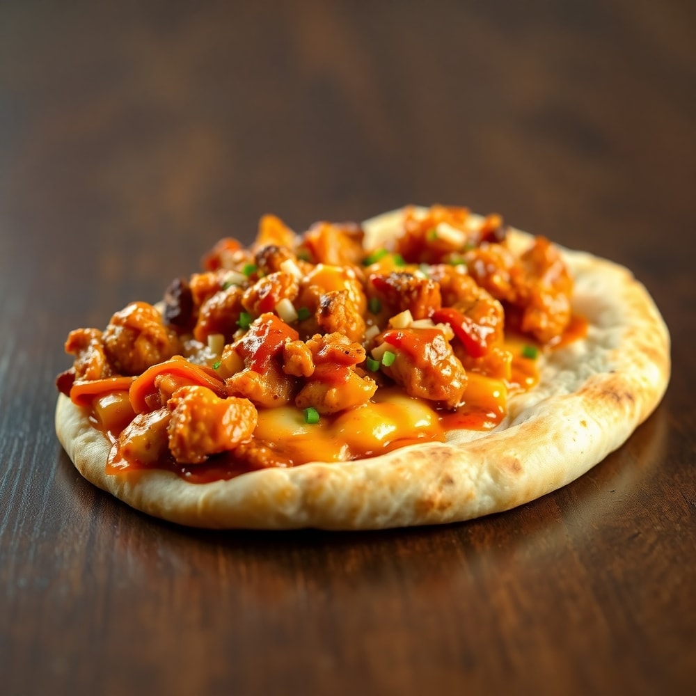 Easy BBQ Chicken Flatbread