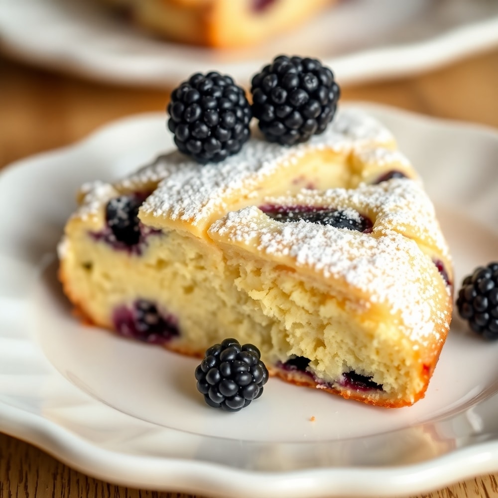 Blackberry Shortbread Wedges