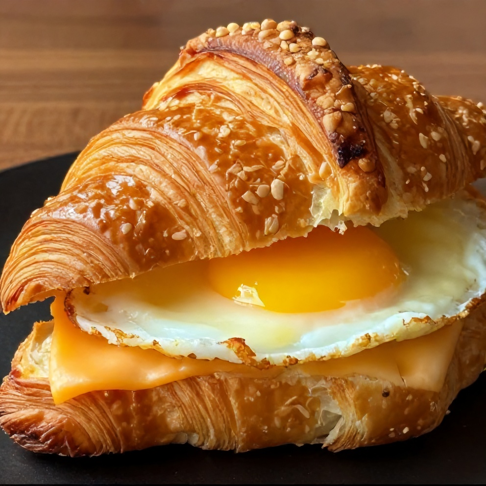 Easy Breakfast Croissant Sandwiches
