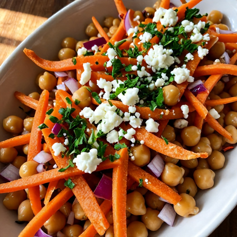 Easy Carrot Chickpea Salad
