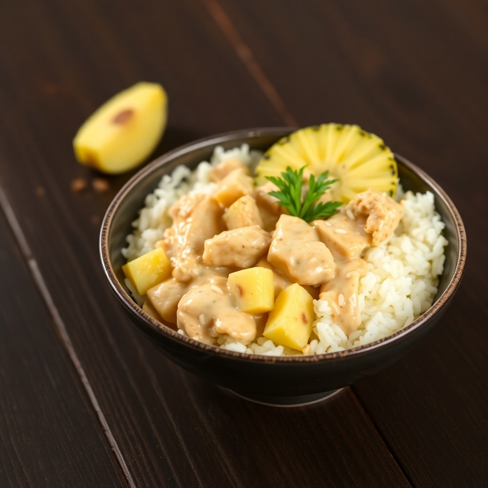 Easy Coconut Chicken Rice Bowl
