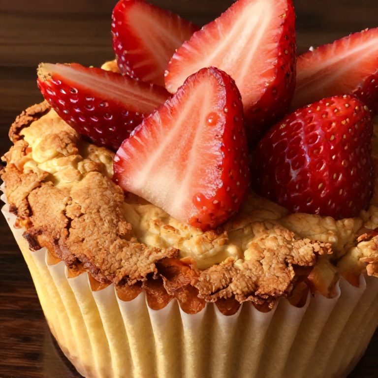 strawberry protein mug cake