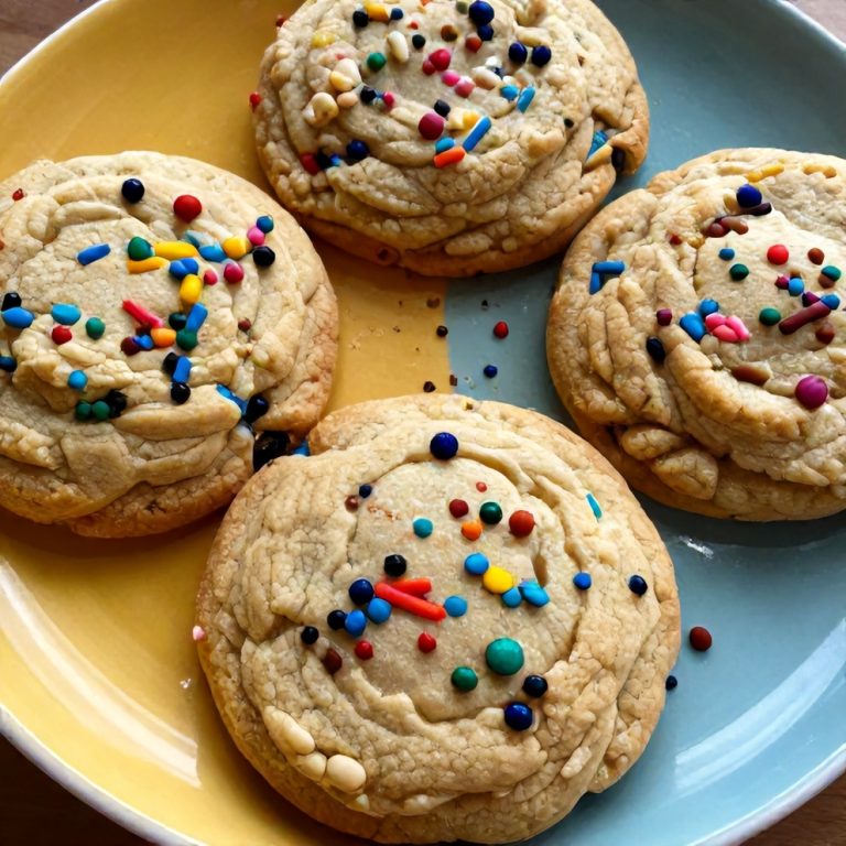 Easy Funfetti Shortbread Cookies
