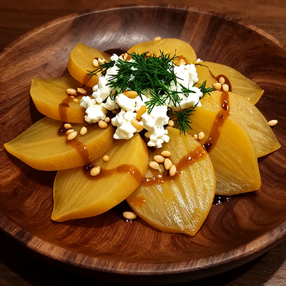 Plated Roasted Beet Salad