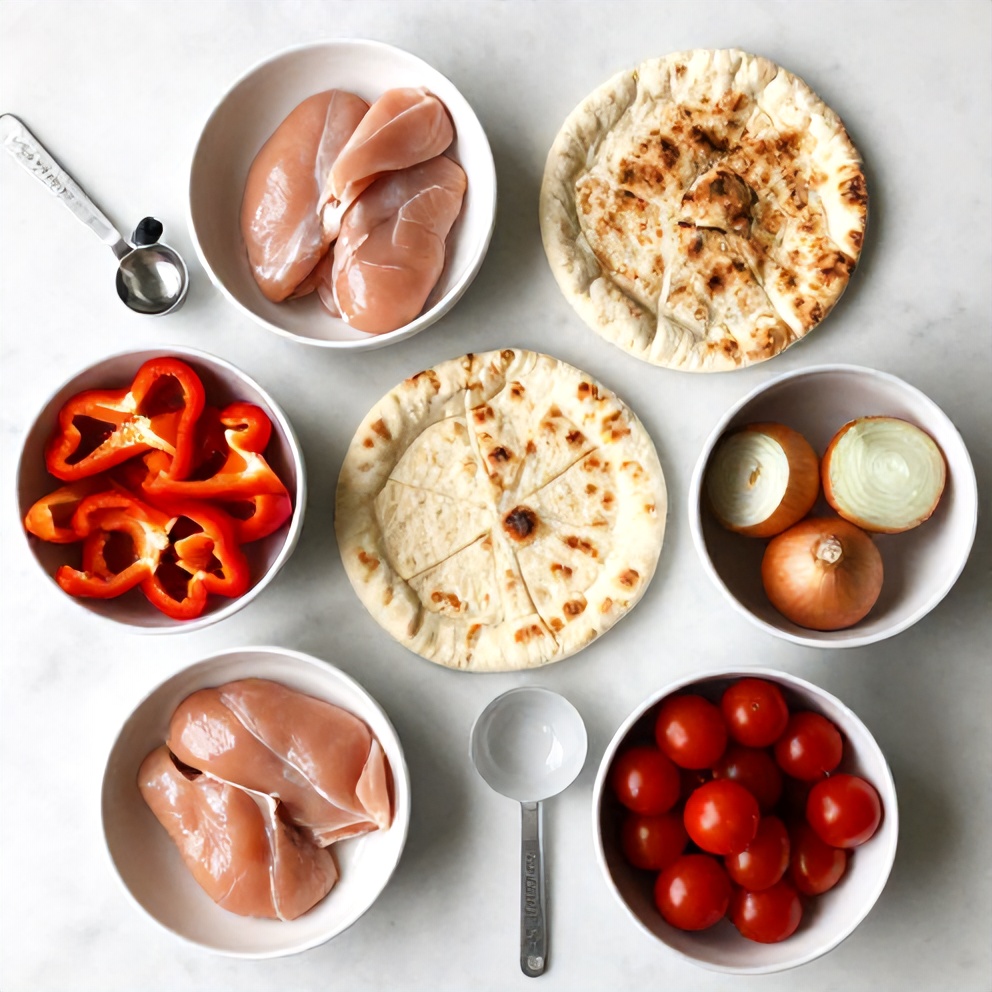 Ingredients for Easy Sheet Pan Chicken Pitas