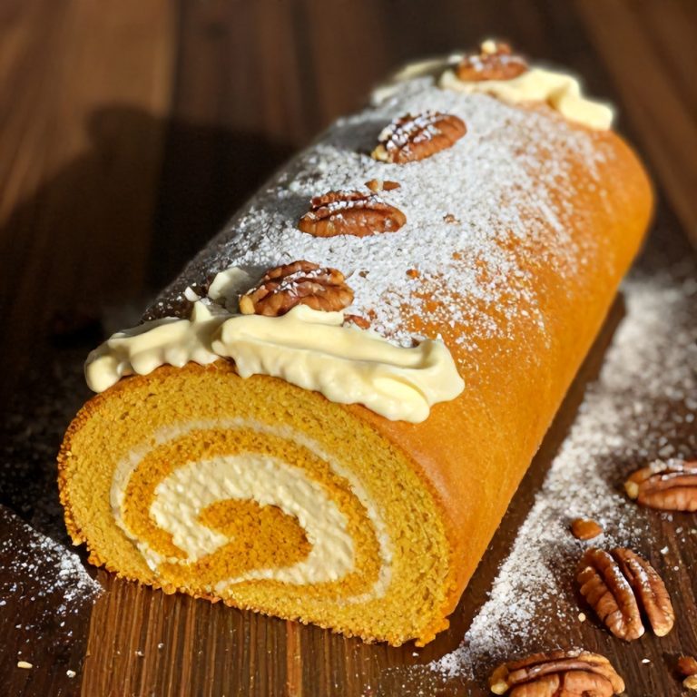 easy spiced pumpkin roll