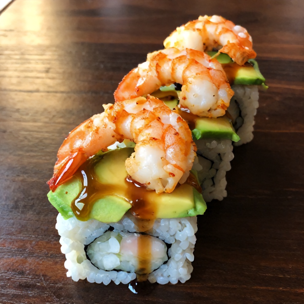 Easy Spicy Shrimp Sushi Stacks