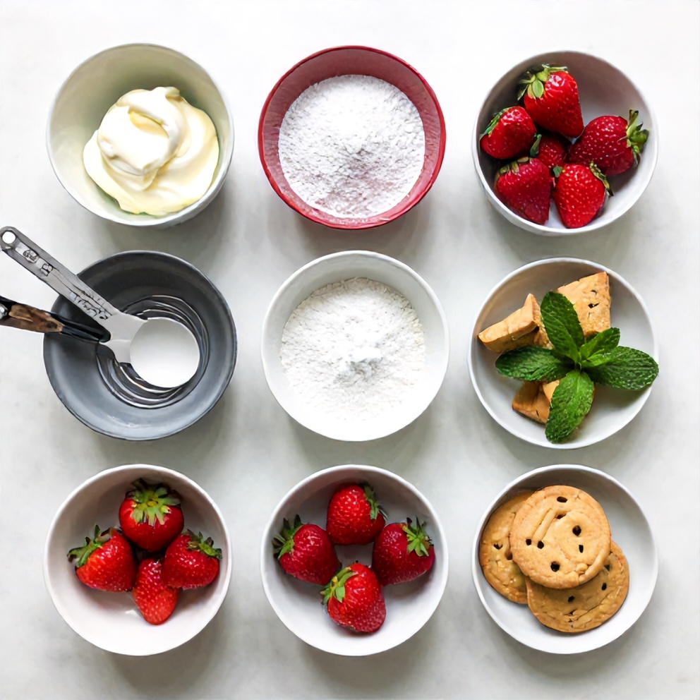 Strawberry Shortcake Icebox Cake Ingredients