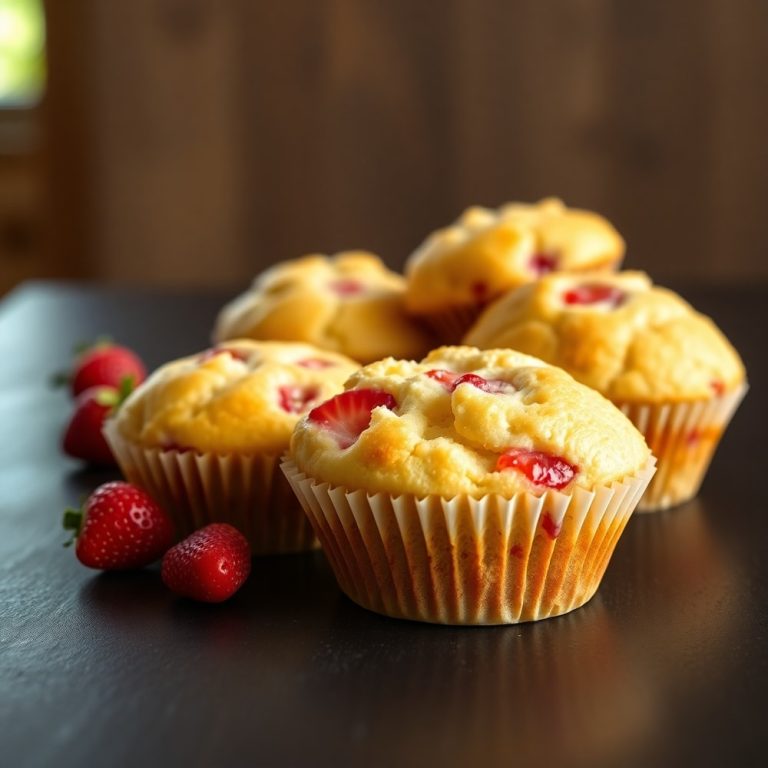 Easy Strawberry Shortcake Muffins