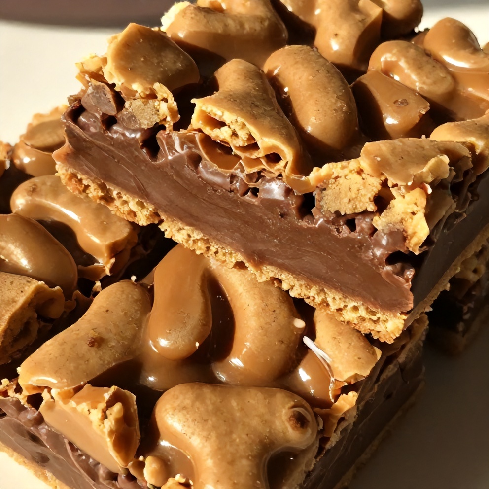 Easy Twix Cookie Bars