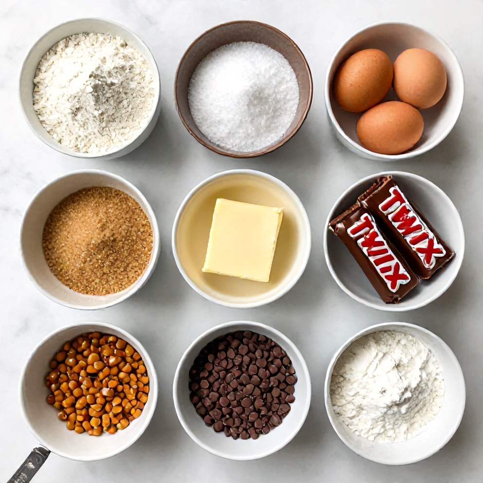 Twix Cookie Bars Ingredients
