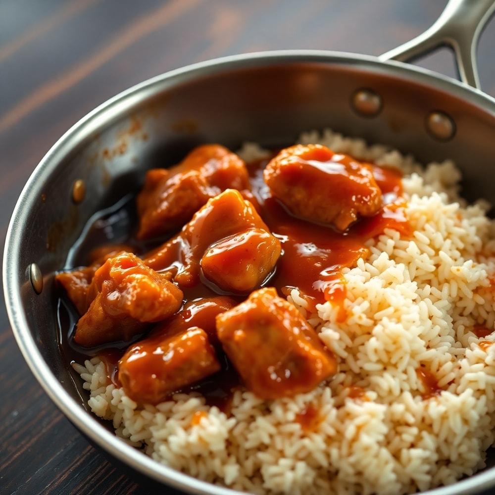 Honey BBQ Chicken and Rice