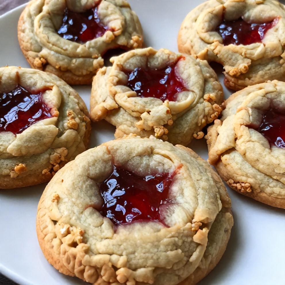 Old-Fashioned Raspberry Thumbprint Cookies