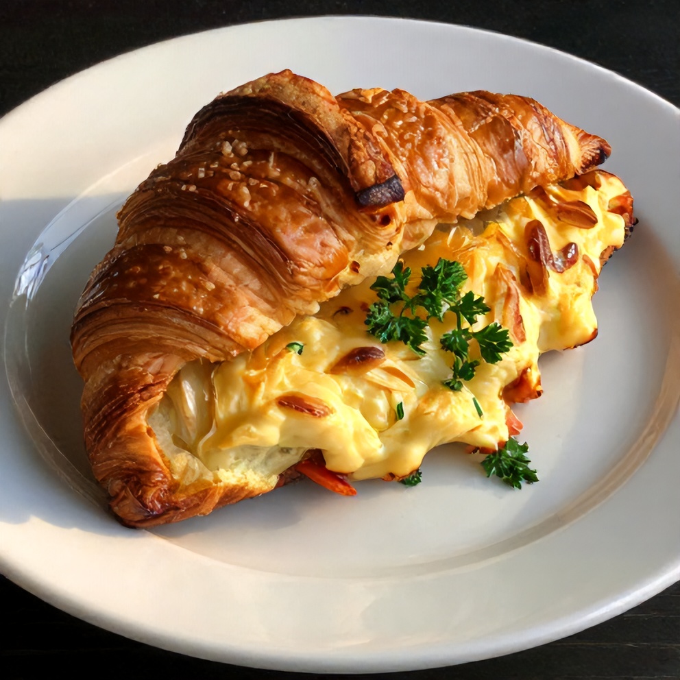 Overnight Croissant Breakfast Casserole Final