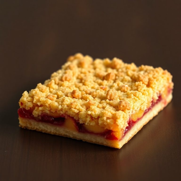 Peach Raspberry Crumb Bars