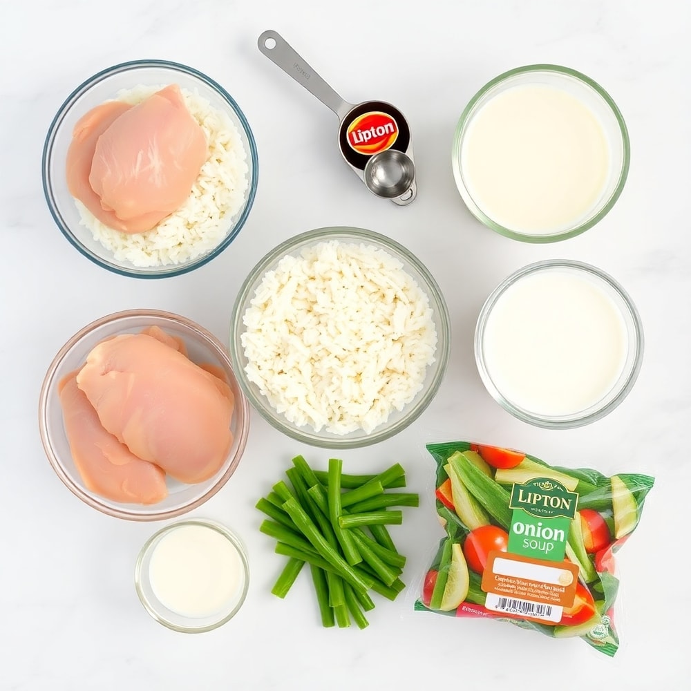 Smothered Chicken and Rice Ingredients