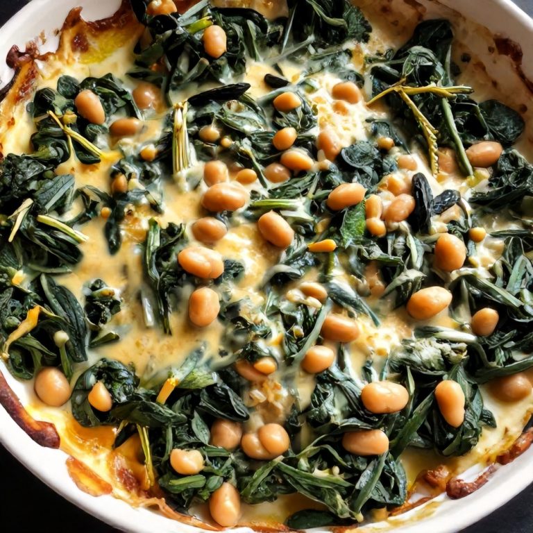 Spinach Artichoke White Bean Skillet
