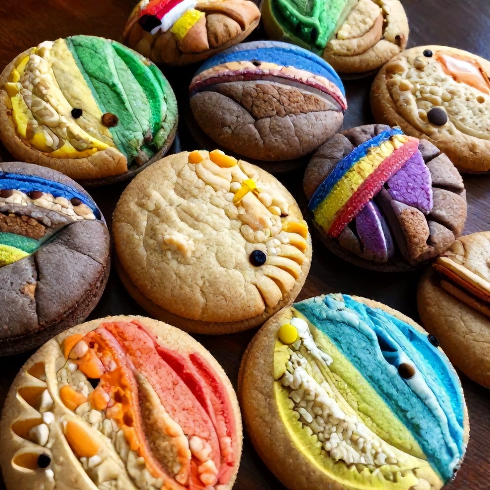 vibrant pride cookies
