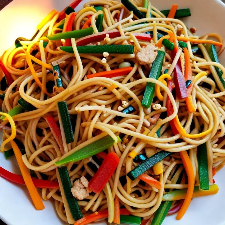 Vibrant Rainbow Noodle Salad